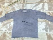 ☀️ Jungen Pullover Pulli dünn, leicht ☀️ grau meliert ☀️ Gr. 128 - Adelschlag