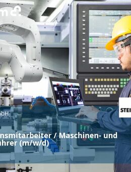 Produktionsmitarbeiter / Maschinen- und Anlagenführer (m/w/d) - Eberswalde