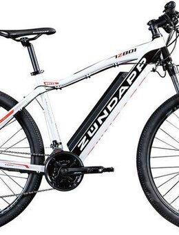 Zündapp E-Bike Mountainbike Z801, 21 Gang Shimano Tourney RD-TY300 Schaltwerk, Kettenschaltung, Heckmotor, 418 Wh, Pedelec, Elektrofahrrad für Damen u. Herren, MTB
