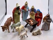 Krippen Figuren 12 Teile Weihnachtsfiguren für Weihnachtskrippe Madonna, Josef - Essen