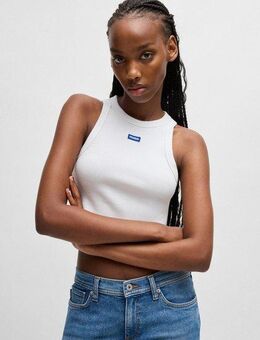 HUGO Blue Tanktop Baby Tank Cropped-Form
