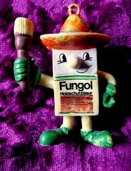 Fungol – Holzschutz Lasur – süßes, kleines Werbemännchen - Niederfischbach