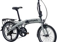 Tretwerk E-Bike Faltrad Akimbo, 8 Gang Shimano Acera M3020 SGS Schaltwerk, Kettenschaltung, Heckmotor, 360 Wh, Pedelec, Elektrofahrrad für Damen u. Herren