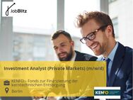 Investment Analyst (Private Markets) (m/w/d) - Berlin