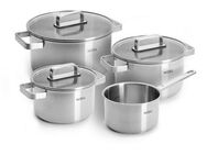 WOLL Topf-Set Steel, Edelstahl (Set, 7-tlg), hochwertiger, korrosionsbeständiger Edelstahl