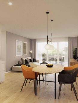 Balkon und Gartenanteil: Geräumige 3-Zimmer-Wohnung mit Terrasse in den Innenhof - Kolbermoor