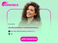 Sachbearbeiter Vertriebsinnendienst - Maschinenbau / Sonderanlagenbau (m/w/d) - Kiel