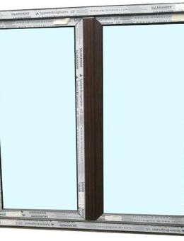 Kunststofffenster neu 140x140 cm (bxh) 2-flg Mooreiche - Essen