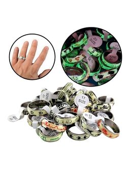 24 Stück Leuchtringe Ring Set Leuchtender Fingerring Geschenkidee Modeschmuck Wiederverkäufer 23,90€* - Villingen-Schwenningen