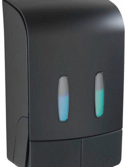 WENKO Desinfektionsmittelspender Tartas, 2-Kammer Desinfektionsmittel- und Seifenspender, Füllmenge je: 480 ml