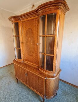 Vitrinenschrank mit Perlmutt und Holzintarsien, Echtholz - Heidenheim (Brenz)