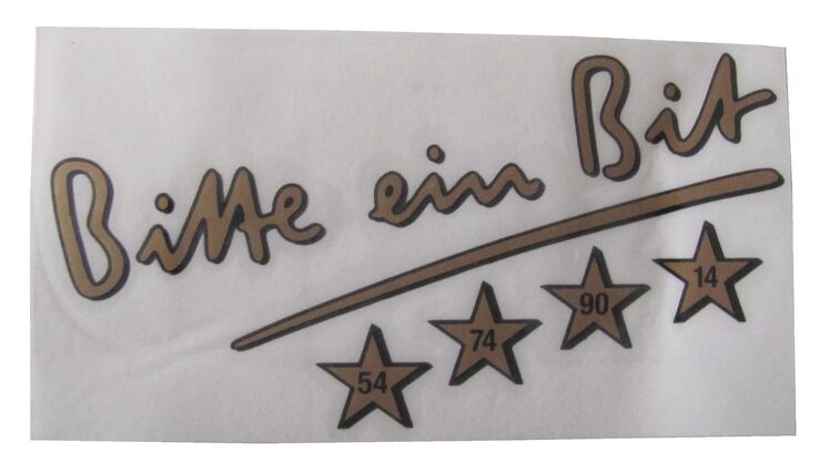 Brauerei Bitburger - Bitte ein Bit - Aufkleber Motiv 2 - 14 x 7,5 cm - Doberschütz