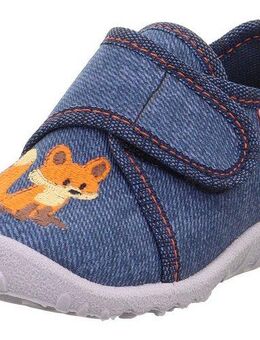 Superfit SPOTTY WMS: Mittel Hausschuh Kindergartenschuh mit Klettverschluss, Größenschablone zum Download