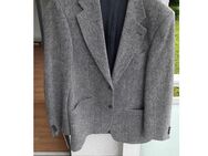 Sakko Jacket Jacke grau Fischgrätenmuster reine Schurwolle Gr. 48 - Herdecke Zentrum