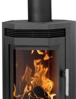 JUSTUS Kaminofen Usedom 5 Stahl, 5,0 kW, Holzfach, prismatische Scheibe