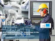 Wartungstechniker für Maschinen in der Lebensmittelindustrie (m/w/d) - Taufkirchen (Landkreis München)