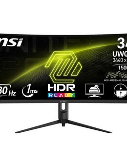 MSI MAG 342CQR E2 Curved-Gaming-Monitor (86 cm/34 ", 3440 x 1440 px, UWQHD, 1 ms Reaktionszeit, 180 Hz, VA LED, 3 Jahre Herstellergarantie, höhenverstellbar)