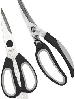 PINTINOX Geflügelschere Professional, (Set, 2-tlg), Set: Küchenschere und Geflügelschere, Edelstahl