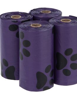 Hundekotbeutel mit Duft - 4 Rollen à 15 Beutel lila, Lavendel (60 Beutel)