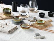 CreaTable Schale Cascade, Sojaschale, Ø 8 cm, 6-tlg, Steinzeug, (Set, 6-tlg), Rekativglasur, Healthy Food
