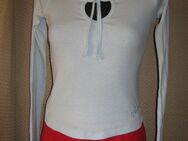 Langarm * Longsleeve * Basic * Bodycon * T-   Shirt "Tally Weijl" Gr. 34- 36 / XS- S * hell- blau * serenity * Pastell * - Riedlingen