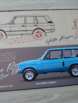 Land Rover / Range Rover von 1970 Blechschild - Leverkusen