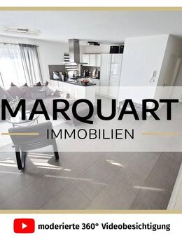 Neuwertige "KfW55" Wohnung mit Penthouse Charakter, Dachterrasse, 2x PKW + EBK - Obersontheim