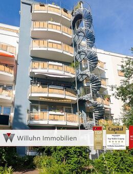 Herrlicher Weitblick über Leipzig | 2 Zimmer + Küche | mit Aufzug, Balkon & Stellplatz | FERNWÄRME! - Leipzig