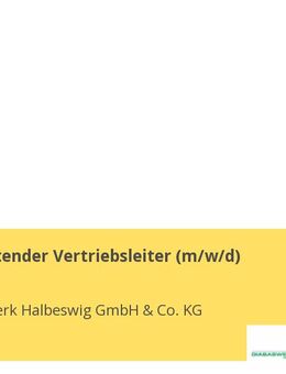 Stellvertretender Vertriebsleiter (m/w/d) - Bestwig