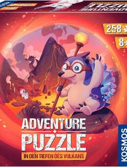 Kosmos Puzzle Adventure Puzzle In den Tiefen des Vulkans, 258 Puzzleteile, Made in Germany