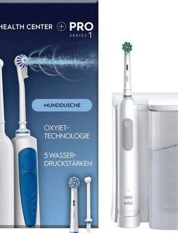 Oral-B Munddusche Oral Health Center, mit PRO Series 1 elektrische Zahnbürste