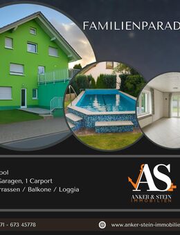 Kapitalanlage und Wohnoase: Gepflegtes Haus mit Pool und 4 separaten Wohnungen - Freudenberg (Nordrhein-Westfalen)