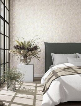 Marburg Vliestapete Fern, strukturiert, glänzend, moderne Tapete für Wohnzimmer Schlafzimmer Küche