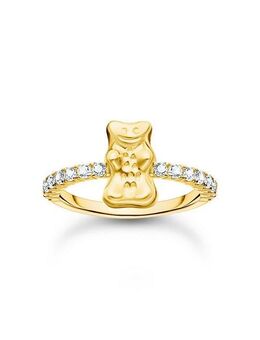 THOMAS SABO Fingerring THOMAS SABO x HARIBO: Ring mit Goldbär, mit Zirkonia (synth)