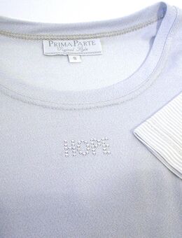 T-Shirt / Longshirt Gr. S silbergrau von Prima Parte mit Schriftzug "Hope" - Biebesheim (Rhein)