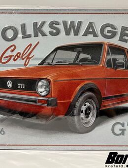 VW Golf 1 GTI 1976 Blechschild Neu *Borgmann* - Krefeld