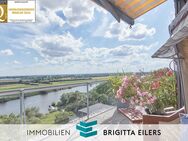 OHNE KÄUFERPROVISION: Top!!! Exklusives Penthouse mit spektakulärem Panoramablick über die Weser! - Achim