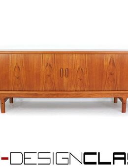 wie neu! Dyrlund Danish Mid Century Sideboard, Vintage Teak Anrichte Jalousie-Türen, 1a restauriert - Hamminkeln Zentrum