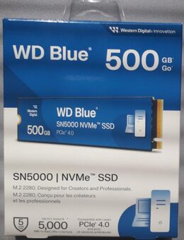 WD BLUE SN5000 NVME SSD 500 GB M.2 2280 FESTPLATTE NEU - Dortmund
