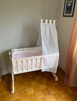 Baby Wiege mit Bettset - Rosenheim