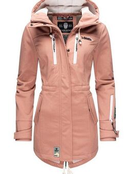 Marikoo Funktionsmantel Zimtzicke Wasserdichter Softshell Parka mit Kapuze
