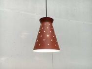 Mid Century Perforated Pendant zu Hillebrand Stilnovo 60er Teak - Hamburg Hamburg-Nord