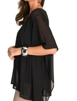 HERMANN LANGE Collection Blusenponcho mit weiten Ärmeln