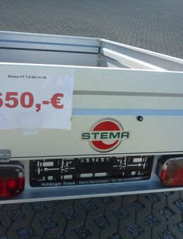 PKW Anhänger Stema FT 7.5-20-10.1B 750kg Neufahrzeug - Markt Berolzheim