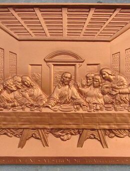 Metal-Relief Da Vinci „Das Abendmahl“ (65,5 x 36,5 cm) - Münster
