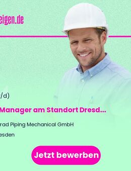 Site Manager am Standort Dresden (m/w/d) - Dresden