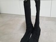 Damen-Stiefel-Schnäppchen "PK", Leder, Größe ,schwarz, neuwertig - Adelsdorf