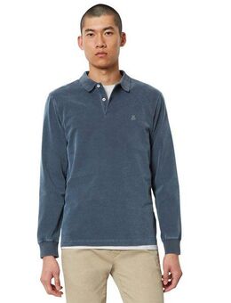 Marc O'Polo Langarm-Poloshirt aus reiner Bio-Baumwolle