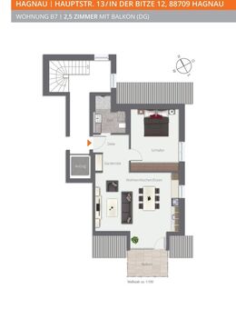 Lichtdurchflutet 2,5-Zimmer-Neubauwohnung im KfW-Effizienzhaus 40 - Hagnau (Bodensee)