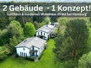 Zwei Gebäude - ein Konzept! Lichtdurchflutetes Lofthaus & modernes Wohnhaus in direkter Nähe Hamburg - Wakendorf (II)